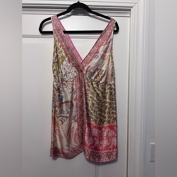 Yasb Sleeveless 100% Silk Dress / Tunic Top - Picture 2 of 7